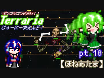 ポンコツコンビが行く！ぐだぐだテラリア実況 pt.10【ほねあたま】
