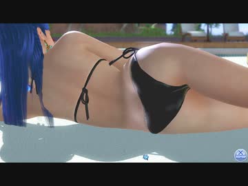 【DoaXvv/ロベリア】横寝・ごろ寝/プリンセスプーケ+ブルーマロウ/ロベリアのビキニ 092112
