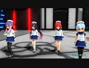 [MMD]艦これ 択捉・松輪・佐渡・対馬 ELECT｛着衣有り｝