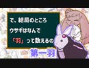 で、結局のところ　ウサギはなんで「羽」って数えるの？【ウサギの話】