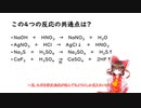 【ゆっくり解説】高校で学ぶ無機化学を反応の種類ごとに解説してみる。中和反応編