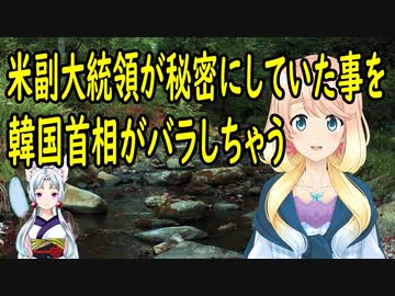 【韓国の反応】韓国首相が米副大統領が秘密にしていた事を漏らしてしまう。【世界の〇〇にゅーす】