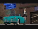 【MMDm@ster】渋谷凛が『帝国少女』踊ってみた ”retake” with  Karmann Ghia cabriolet【idol with vintage-car #12】