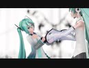 【MMD】YYB式初音ミク＆YYB式初音ミクNTで「ニア」【ちゃんと揺れるわいちゃん】【Ray-MMD】