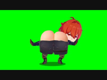 半ケツを出すディルックGB