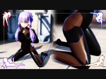 ゆかりさんが男子トイレで腰を重点的に鍛える筋トレに勤しむ動画