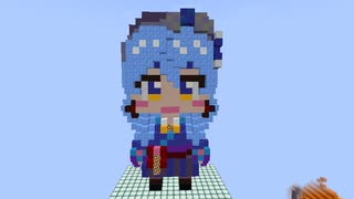 【minecraft】hololive 星街すいせい(正月Ver)の作り方