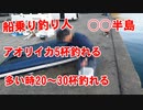 船乗り釣り人 ○○半島でアオリイカ5杯釣れた！多い時20～30杯釣れる！