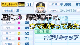 歴代プロ野球選手で、ウマ娘作ってみた　オグリキャップ