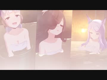 歌う、ライスシャワーとメジロマックイーンと合の手を入れるゴールドシップ