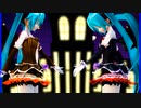 MMD、ミク、計2人、で、セカイはまだ始まってすらいない
