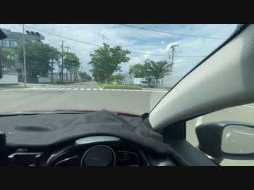 マツダ２雑談車載　仙台近郊　神社巡り等ドライﾌﾞ18　亘理沿岸の道　産業道路あたり　　2022　0811　