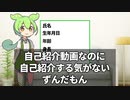 自己紹介動画なのに自己紹介する気がないずんだもん
