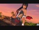 【DoaXvv/女天狗】女の子座り・振り向き/ブラッティ・キッス