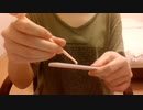 音フェチ_ASMR_耳かき棒で引っ掻く_ネイルタッピング