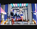MMD、天津風、島風、計2人、で、アルティメットセンパイ