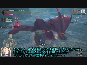 【MHR:SB Switch】 傀異討究 ナルガクルガ Lv120 片手剣 5分快適周回装備紹介 立ち回り解説