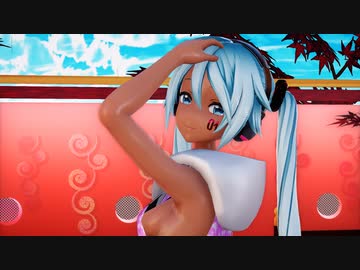 【Ray-mmd】つみ式ミクさんが朱舞台で踊
