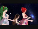 【MMD】メランコリ・ナイト【重音テト　櫻花アリス　茅歌コナギ】