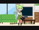つむぎのローファーをマスク代わりに使うずんだもん
