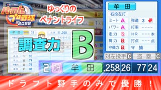 【パワプロ2022】超投高をドラフト野手のみでリーグ優勝！ part3【ペナント】