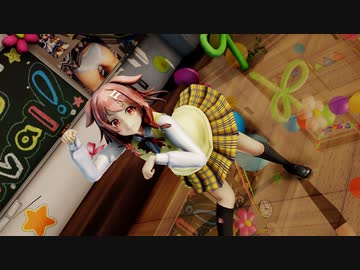 【ＭＭＤ】Pink Cat　戌神ころねＪＫスタイル　【Ray-MMD1.52　ぱんつ注意】