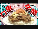 【超スメハラ…？】大食い初心者の茜さんが1.7㌔のデカ盛りキングマヨにんにくファイヤー牛丼に挑戦！【VOICEROIDキッチン＋生声】
