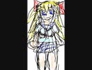 アニメの絵を描いたよ(´・ω・`)　I drew an anime picture
