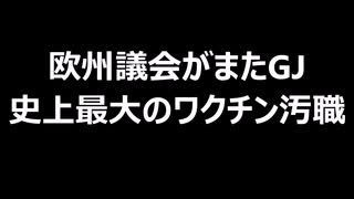 欧州議会がまたGJ　史上最大のワクチン汚職