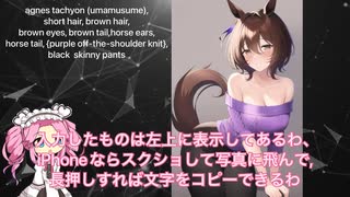 【Novel AI/解説】私服アグネスタキオンを作ってみる【四国めたん】