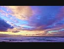 Just Intonation Music _ 純正律音楽 □ピアノと波の音 海の環境音 #0009 □現代音楽・空間演出BGM _ 音響オブジェ _ interior music