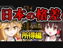 【ゆっくり解説】日本の格差社会（所得編） ２割が４割を得る日本。再分配は限界？