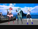【MMD＋歌詞】Beat Eater　アヒル岩の前で踊ってみたｗ