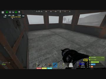RUST　PVE1000倍サーバーに入ってみました