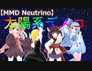 【MMD Neutrino】太陽系デスコ【東北きりたん】