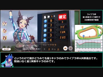 【ゆっくりウマ娘】星1キャラだけでライブラ杯グレードA決勝を目指す動画【biimシステム】