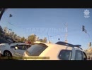 キーウに飛来した自爆ドローンを撃ち落とそうとするウクライナ警察