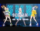 【MMD】羽ノ華来果伊織弓鶴でSCREAM【A.I.VOICE羽ノ華/伊織弓鶴/来果】