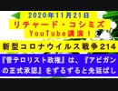【2020年11月21日：リチャード・コシミズ YouTube講演（ 改良版 ）】