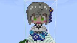 【minecraft】hololive 白銀ノエル(正月Ver)の作り方