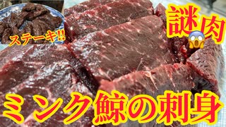 千葉旅行 千倉の土産 謎肉⁉︎【ミンククジラのステーキ】【クジラの刺身】館山観光