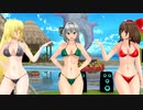 水着姿の妖夢、魔理沙、霊夢で ”Hurly Burly”