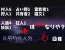 【ゆっくり人狼１】６日目【１８A猫】