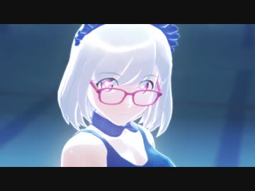 【MMD】まさかの競泳水着アンコールと夜のプールで起きた小さな奇跡について【かのせな】