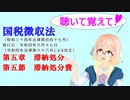 聴いて覚えて！　国税徴収法　第五章　滞納処分　第五節　滞納処分費　を『VOICEROID2 桜乃そら』が　音読します（令和四年六月十七日改正バージョン）