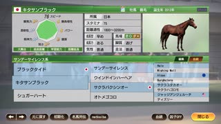 【WP9 2022】キタサンブラック産駒でＧⅠ勝利【結月ゆかり単発実況プレイ】