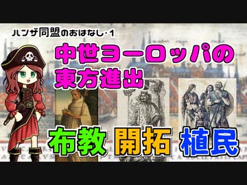 【ハンザ史その１】中世ヨーロッパの東方植民と商業都市リューベク