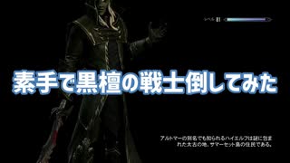 SKYRIM実況 黒檀の戦士を素手で殴りぬけてみた。