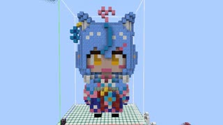 【minecraft】hololive 雪花ラミィ(正月Ver)の作り方