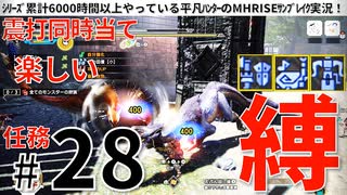 28モンハンライズサンブレイク実況任務#28震打同時当て【シリーズ累計6000時間以上やっている平凡ハンターのMHRISEサンブレイク実況！】
